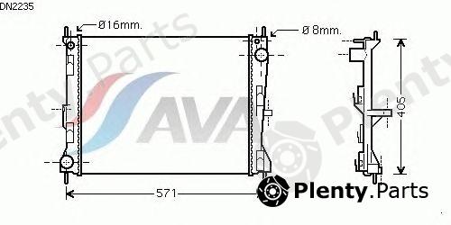  AVA QUALITY COOLING part DN2235 Radiator, engine cooling