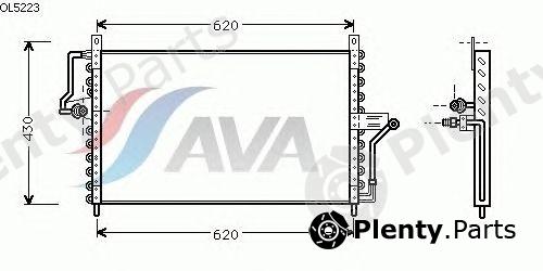  AVA QUALITY COOLING part OL5223 Condenser, air conditioning