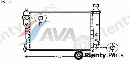  AVA QUALITY COOLING part PEA2125 Radiator, engine cooling