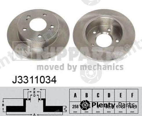  NIPPARTS part J3311034 Brake Disc