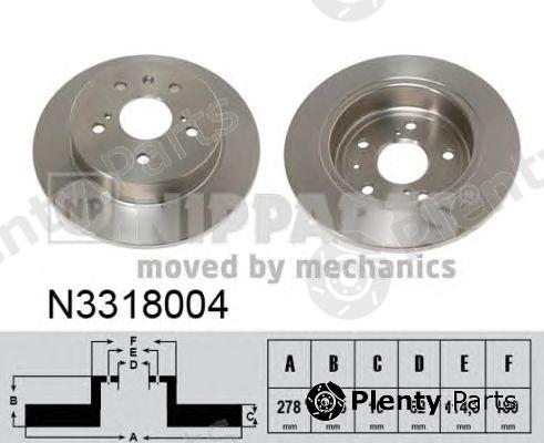  NIPPARTS part N3318004 Brake Disc