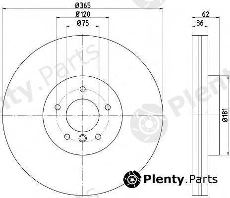  TEXTAR part 92161003 Brake Disc