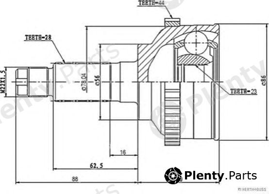  HERTH+BUSS JAKOPARTS part J2823123 Joint Kit, drive shaft