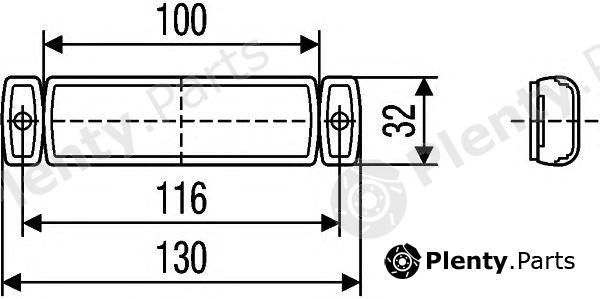  HELLA part 2PS008645-001 (2PS008645001) Side Marker Light