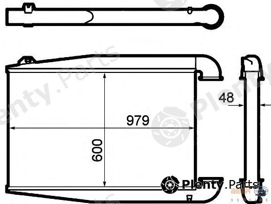  HELLA part 8ML376792-011 (8ML376792011) Intercooler, charger