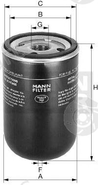  MANN-FILTER part WK12290 Fuel filter