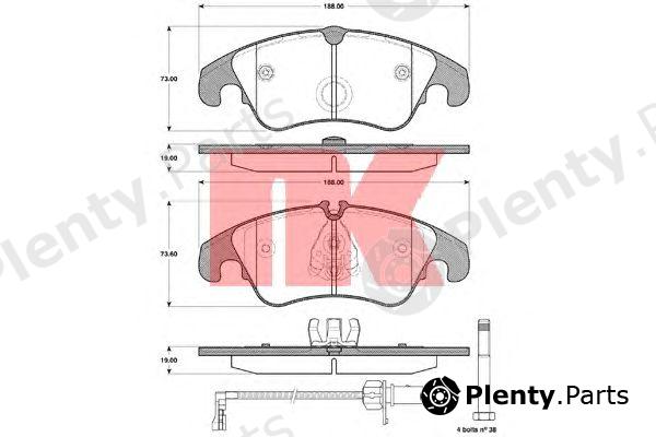  NK part 2247107 Brake Pad Set, disc brake