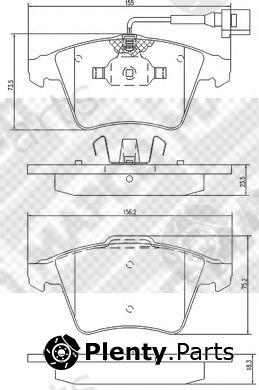  MAPCO part 6772 Brake Pad Set, disc brake
