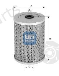  UFI part 2660900 Fuel filter
