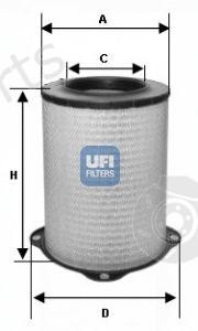  UFI part 2758700 Air Filter