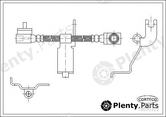  CORTECO part 19030322 Brake Hose