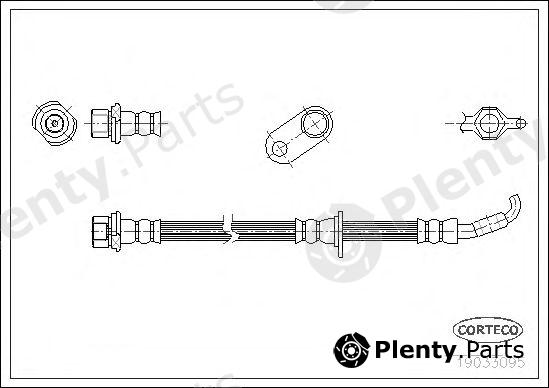  CORTECO part 19033095 Brake Hose