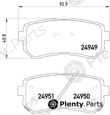  PAGID part T1908 Brake Pad Set, disc brake