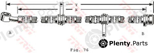  TRW part PHD142 Brake Hose
