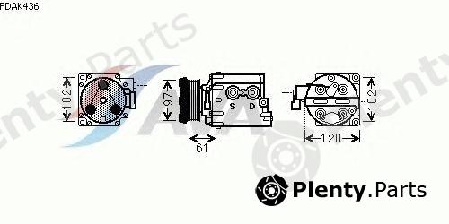  AVA QUALITY COOLING part FDAK436 Compressor, air conditioning