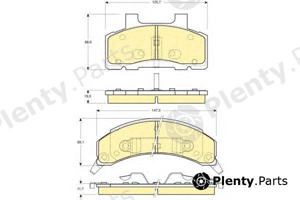  GIRLING part 6140054 Brake Pad Set, disc brake