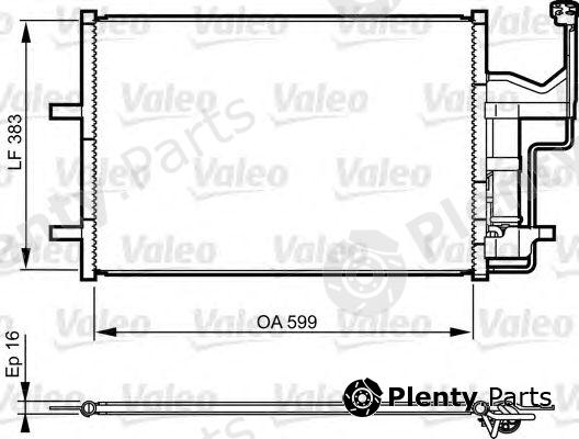  VALEO part 814216 Condenser, air conditioning