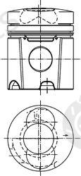  KOLBENSCHMIDT part 94528600 Piston