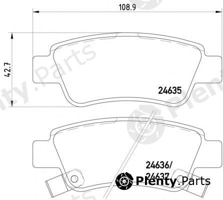  HELLA PAGID part 8DB355013-591 (8DB355013591) Brake Pad Set, disc brake