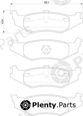  MINTEX part MDB2306 Brake Pad Set, disc brake