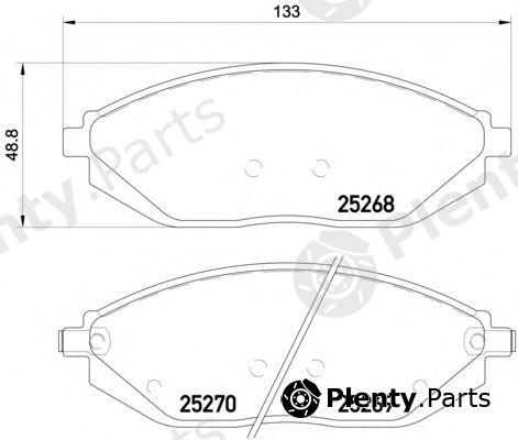  MINTEX part MDB3152 Brake Pad Set, disc brake