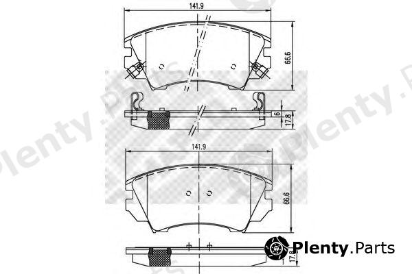  MAPCO part 6859 Brake Pad Set, disc brake
