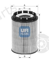  UFI part 2501000 Oil Filter