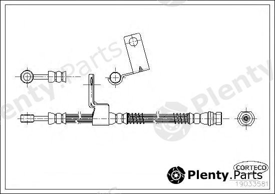 CORTECO part 19033581 Brake Hose