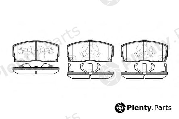  REMSA part 025412 Brake Pad Set, disc brake