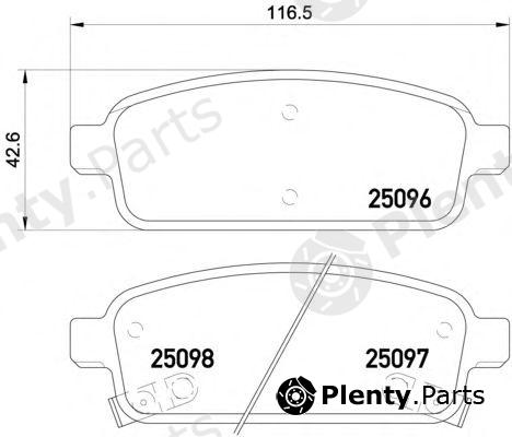  PAGID part T1957 Brake Pad Set, disc brake