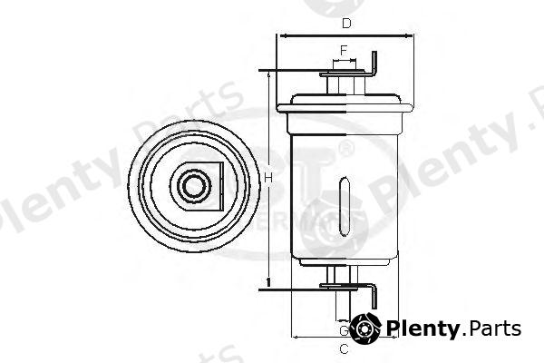  SCT Germany part ST762 Fuel filter