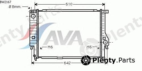  AVA QUALITY COOLING part BW2167 Radiator, engine cooling