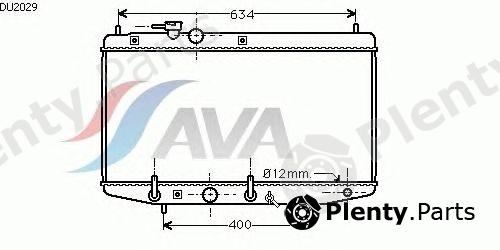  AVA QUALITY COOLING part DU2029 Radiator, engine cooling