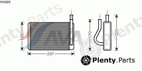  AVA QUALITY COOLING part HY6089 Heat Exchanger, interior heating