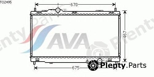  AVA QUALITY COOLING part TO2495 Radiator, engine cooling
