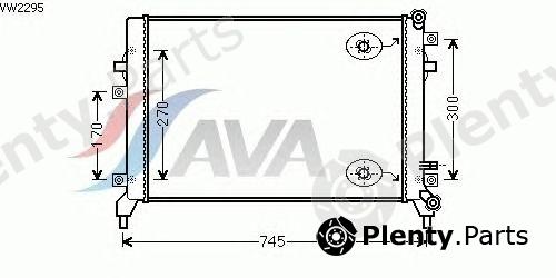  AVA QUALITY COOLING part VW2295 Radiator, engine cooling
