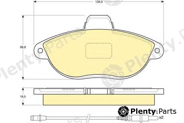 GIRLING part 6112163 Brake Pad Set, disc brake