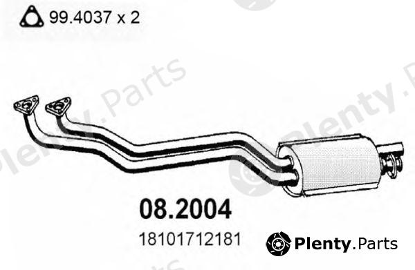  ASSO part 082004 Front Silencer
