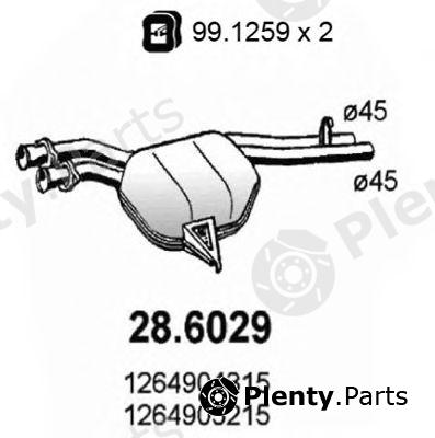  ASSO part 286029 Middle Silencer