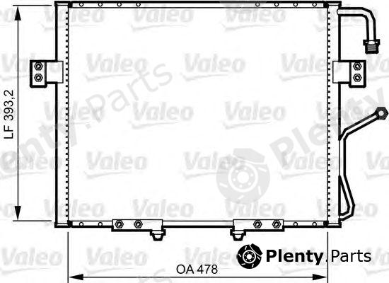  VALEO part 814250 Condenser, air conditioning