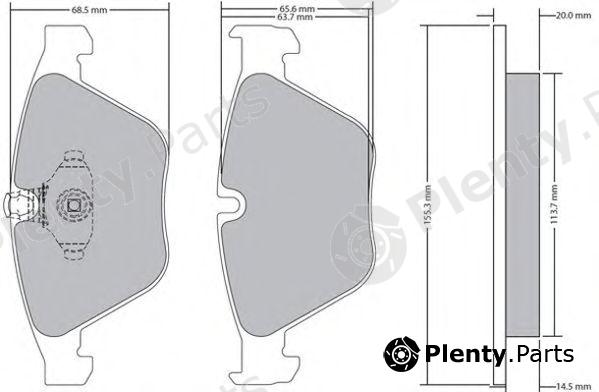  FREMAX part FBP-1664 (FBP1664) Brake Pad Set, disc brake