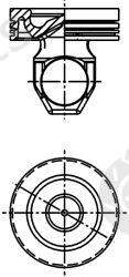  KOLBENSCHMIDT part 40368600 Piston