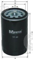  MFILTER part TF40 Oil Filter