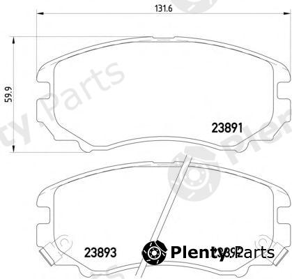 HELLA PAGID part 8DB355010-991 (8DB355010991) Brake Pad Set, disc brake