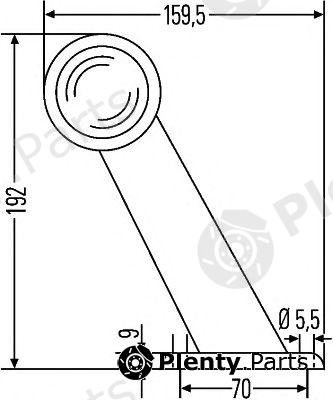  HELLA part 2XS955232-017 (2XS955232017) Marker Lamp