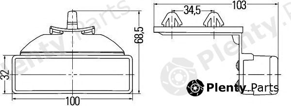  HELLA part 2PS008643-011 (2PS008643011) Side Marker Light