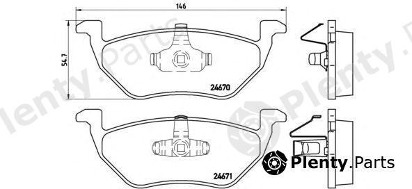  BREMBO part P24085 Brake Pad Set, disc brake