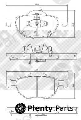  MAPCO part 6809 Brake Pad Set, disc brake