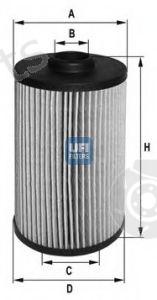  UFI part 2503800 Oil Filter