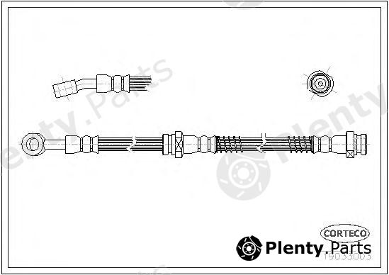  CORTECO part 19033003 Brake Hose